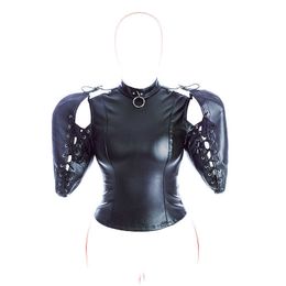 Articles de beauté Bdsm Soft Leather Binding Body Strict Kinky Fancy Straitjacket avec Slave Role Play Bondage Sac Ceinture pour Hommes Femmes Fetish