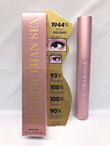 Articles de beauté Better Than Sex Mascara Noir Imperméable à l'eau Crémeux Eye Lash Natural Curling Allongement Mascaras Extension de cils Yeux Brighten Makeup Wholesale