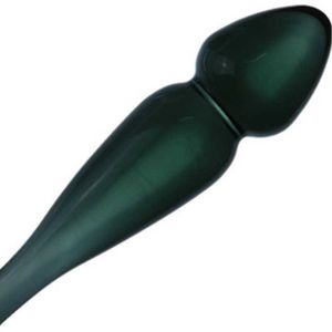 Articles de beauté gode en verre noir plug anal g spot vagin stimulateur dilatateur bout à bout jouets sexy pour hommes ou femme butplug