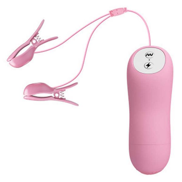 Articles de beauté Sein Flirter Jouets Accessoire De Choc Électrique BDSM Bondage E-stim Clitoris Clip Stimulateur Pinces À Mamelon sexy pour Femmes