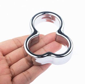 Beauty Items Cockring Rvs Balzakstretcher Scrotale Bondage Mannelijke Penis Kooi Metalen Kuisheidsapparaten sexy Speelgoed Voor Mannen homo Volwassen Spelletjes