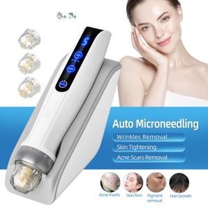 Schoonheid items derma pen q2 ems elektroporatie microneedling pen met led licht therapie haargroei gezicht lichaam huidverzorging