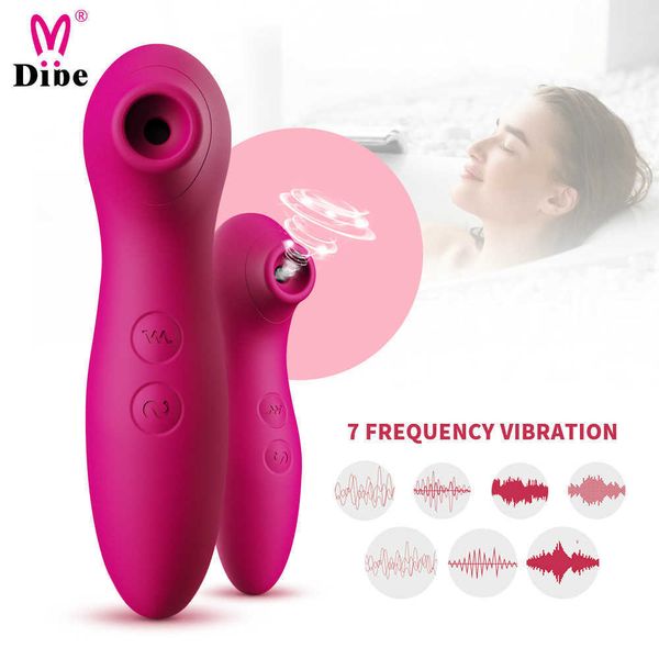 Articles de beauté DIBE forte succion vibrant stimulateur Silicone étanche G-spot vibrateur Clitoris vagin vibration adulte sexy jouets pour femme
