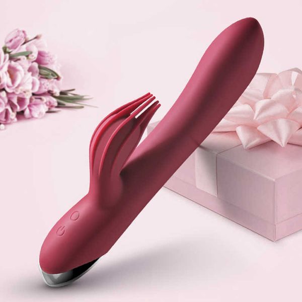 Articles de beauté Gode Lapin Vibrateur pour Femmes 10 Vitesses USB Rechargeable Puissant Stimulation du Clitoris Massage G-spot Adulte Jouets sexy