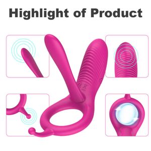 Schoonheidsartikelen Dubbele penetratieriem op anale vibrator voor koppels dildo anus plug g spot intieme volwassen sexy speelgoed vrouw