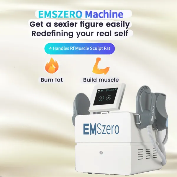 Artículos de belleza EMSzero Neo 6000w 14 Tesla EMS Muscle Body Sculpting DLS-EMSlim 4 manijas y almohadilla de estimulación pélvica opcional