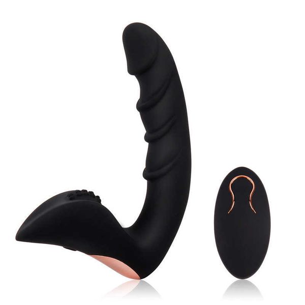 Articles de beauté Erotic Sexy Shop Silicone Anal Dildo Vibrator Remote Control Male Ual Butt Plut Prostata Massage Adults Toys for Men