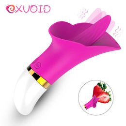 Schoonheidsartikelen exvoid 12 frequentie zuigen vibrator orale likken tong vrouwelijke masturbator g-spot massager sexy speelgoed voor vrouwen