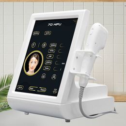 Artículos de belleza Lifting facial Cuidado de la piel 7D HIFU Máquina de ultrasonido enfocado de alta intensidad con RF Microneedling