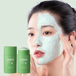 Schoonheidsartikelen groene thee klei gezicht masker stick - 40 g verwijder de krimpporiën blackhead
