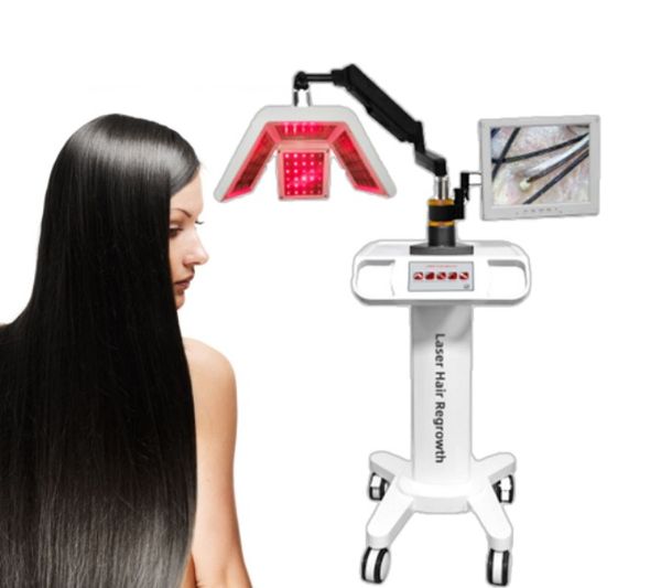 Máquina de tratamiento láser para el crecimiento del cabello, artículos de belleza