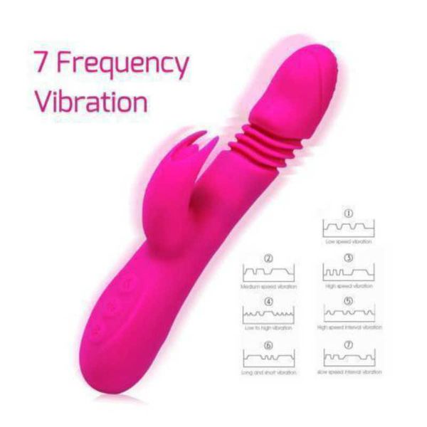 Artículos de belleza máquina de vibradores estirables AV calentados, consolador recargable USB, masajeador de punto G, juguetes sexy para adultos para mujer, tienda