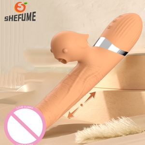Articles de beauté gode chauffant vibrateur multi-fréquence pour femmes clitoris sucer g-spot rétractable balançoire masturbateur adulte sexy jouets