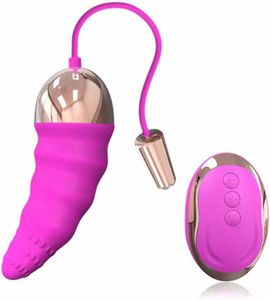 Artículos de belleza HIMALL Vibrating Egg Ben Wa Ball Kegel Ejercicio Vaginal USB Charge G-spot Vibrator Control remoto juguetes sexy para mujeres