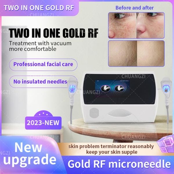 Articles de beauté HOT New Fractional Gold Plate Rf Microneedle Machine pour l'acné Cicatrice Vergetures Traitement Certification CE
