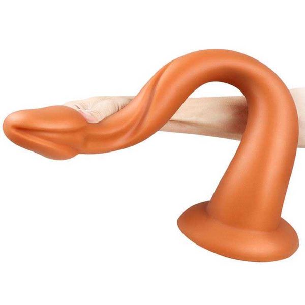 Articles de beauté Vente Chaude Super Long Serpent Gode Sexy Jouets Pour Femmes / Hommes Godes Profonds Thurst Vaginal Anal Dilatateur Faloimetor Femmes Jouet