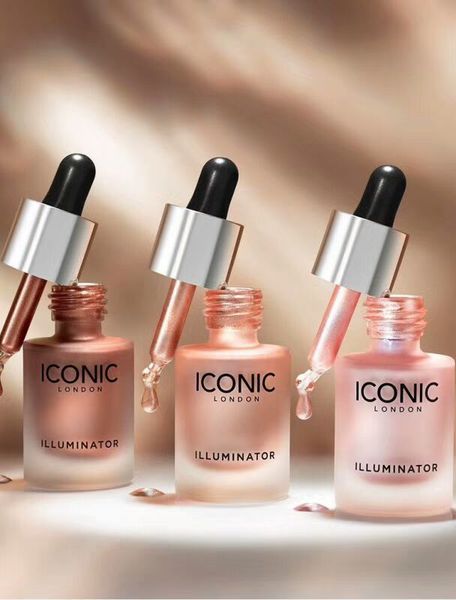 Articles de beauté Hot Wholesale Iconic London Illuminator Liquid Highlighters 3 Shades Original Shine Glow Illuminating Highlighting Contour Makeup Free Ship