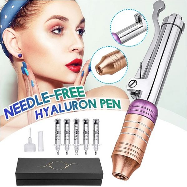 Articles de beauté Anti rikinde lèvre soulevant Hyaluron Atomizer Pen à haute pression Meso Gun