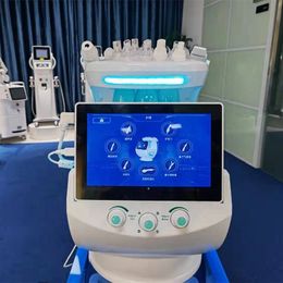 schoonheid items ijsblauw magie jet peel microdermabrasie huidanalysator zuurstof hydro gezichtsmachine professionele echografie huidverzorging cryotherapie