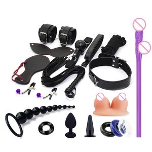 Schoonheidsartikelen K5de Beperkingen BDSM Toys Kit Safety Bondage Sets SexyX Toy Bed Sexy Game Accessoires Mond Ball Plug voor volwassen koppels