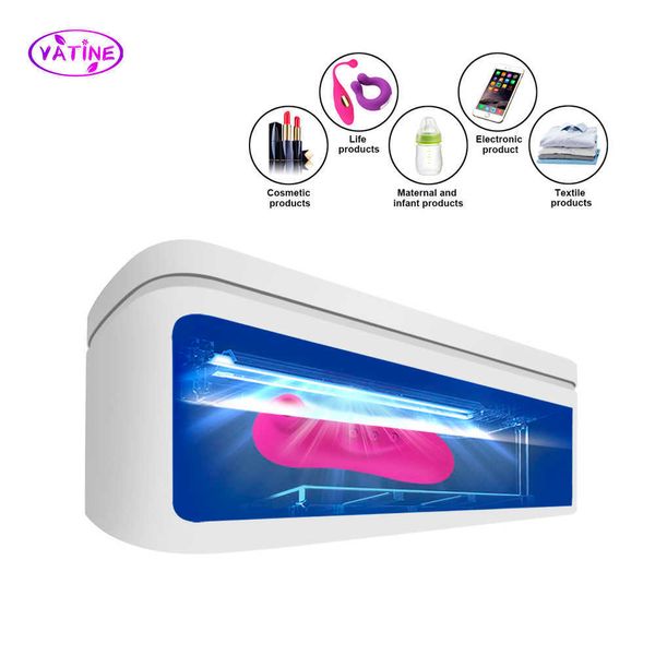 Artículos de belleza Caja de esterilización LED UV Accesorios para cajas de desinfección Herramienta de limpieza para mujeres Vibradores Consoladores Bll vaginal Hombres Masturbador Juguete sexy