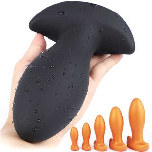 Schoonheid items vloeibare siliconen grote buttplug erotisch speelgoed voor volwassenen buttplug sexy shop grote dildo's anus vagina expander masturbator