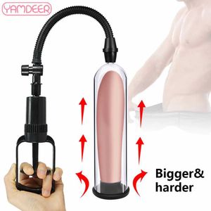 Artículos de belleza, bomba de pene masculina, extensor Manual de vacío, masturbador potenciador, herramienta de entrenamiento de pene, juguetes sexys para adultos para hombres