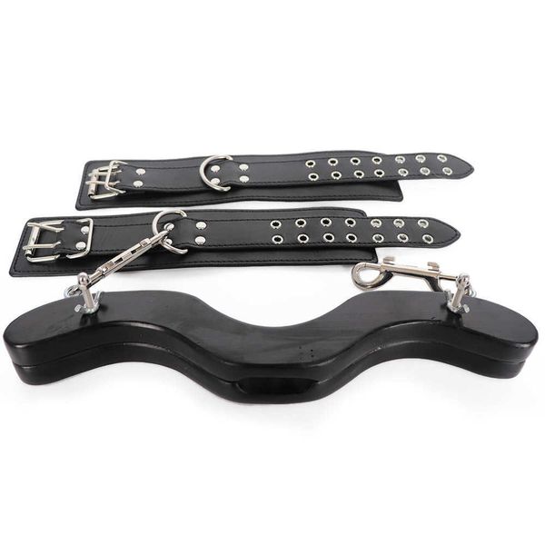 Articles de beauté Anneau de pénis masculin BDSM Bondage Gear Ball Scrotum Stretcher Cheville Poignets Serrure Esclave Formation sexy Jouets pour Hommes Humbler CBT Cockring