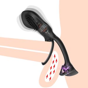 Schoonheid items man vibrator mannelijke prostaat massage siliconen vertraging ejaculatie clitoris stimulator penis trillende ring sexy speelgoed voor mannen