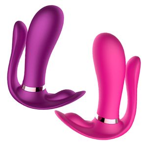 Artículos de belleza Masajeador Vibración sexy ToyFemale Vibrador de mariposa portátil con control remoto inalámbrico Estimulador del clítoris del punto G para mujeres