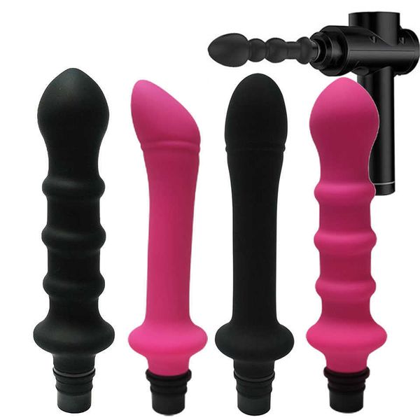 Articles de beauté masturbateur Fascia pistolet adaptateur pièces jointes tête de Massage en silicone gode jouets sexy pour femmes vibrateurs pénis