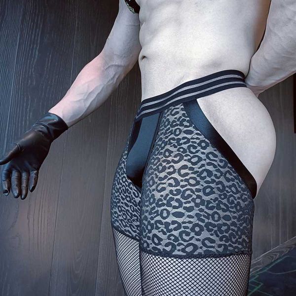 Artículos de belleza, bragas sexis sin entrepierna para hombre, malla transparente para realce de cadera, Tanga sexy, ropa interior, pantalones cortos para club nocturno, disfraces Porno