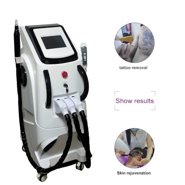 Articles de beauté multifonction 3 en 1 IPL RF Machine permanente d'épilation au laser Machine de retrait de lumière électronique de tatouage pour une utilisation en salon