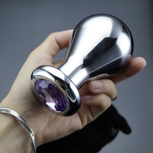 Artículos de belleza Nuevo 18 Anal Plug Dildo Enorme Puño sexy Juguetes para hombres Mujeres Masturbadores Acero inoxidable Gran joyería Butt Gay Dilatador