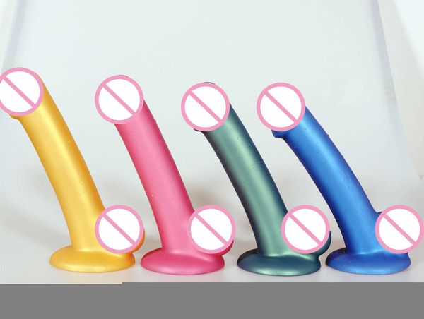 Articles de beauté nouveaux godes de Simulation de Silicone liquide métallique, Plug Anal doux d'arrière-cour pour hommes et femmes, jouets sexy pour adultes