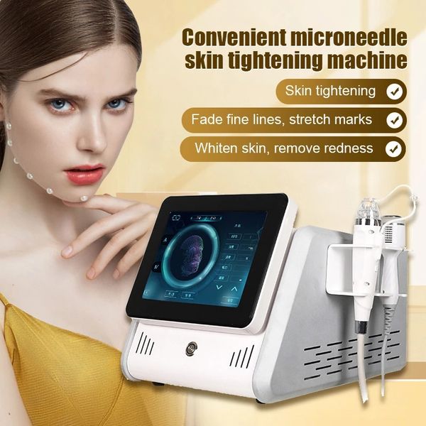 Artículos de belleza Nueva potente máquina de microagujas RF fraccional 2 en 1 de succión para estiramiento de la piel Tratamiento de escultura RF para rostro y cuerpo