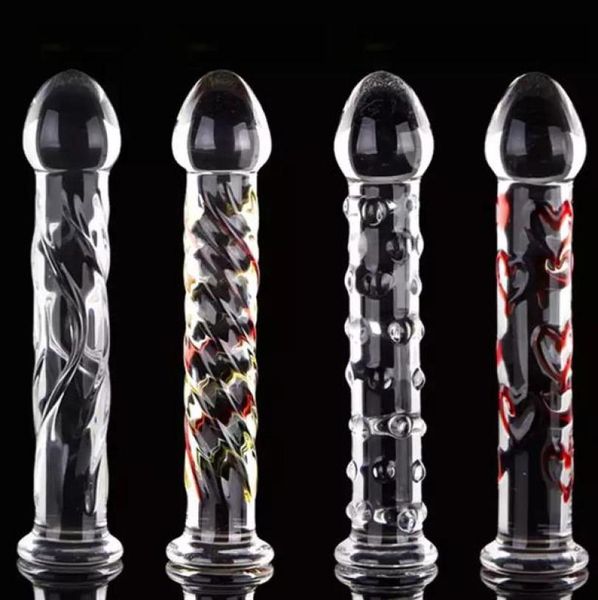 Articles de beauté Nouveaux produits sexy en verre anal plug cristal real gode pénis outils pour hommes femmes cul vagin vis anale bite artificielle 7457509