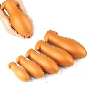 Schoonheidsartikelen Nieuwe Super Soft enorme anale plug grote buttplugs voor homo -mannen prostaat massage vrouwen masturbator anus uitbreiding volwassen game sexy speelgoed