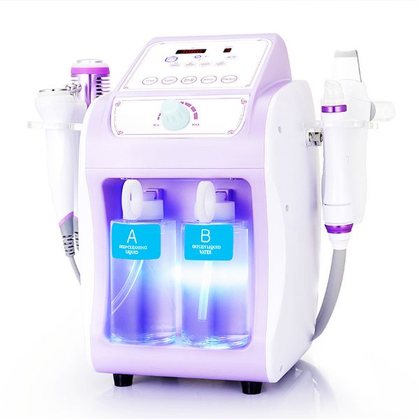 Articles de beauté Nouvelle technologie 6 en 1 Hydradermabrasion Ultrasonic Face Cleansing Anti-aging Facial Beauty Machine