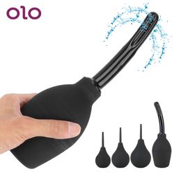 Artículos de belleza OLO Anal Cleaner Ducha Vagina Ducha Enema Limpieza Contenedor Bombilla Cabeza Boquilla Punta Enchufe para Hombres Mujeres