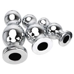 Beauty Items OLO Butt Plug Hollow Anale sexy Producten Metalen Speelgoed voor Vrouw Mannen Gay Dilatator Douche Klysma Spuit