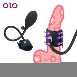 Schoonheidsartikelen Olo opblaasbare penispomp mannelijke verbetering pompen pik pompen mouw vergroting erotisch sexy speelgoed voor mannen trainer
