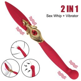 Schoonheidsartikelen Olo sexy speelgoed voor dames veer pen-vormige vibrator vrouwelijke masturbator zweep clitoris g-spot stimulator 9 modi anale plug