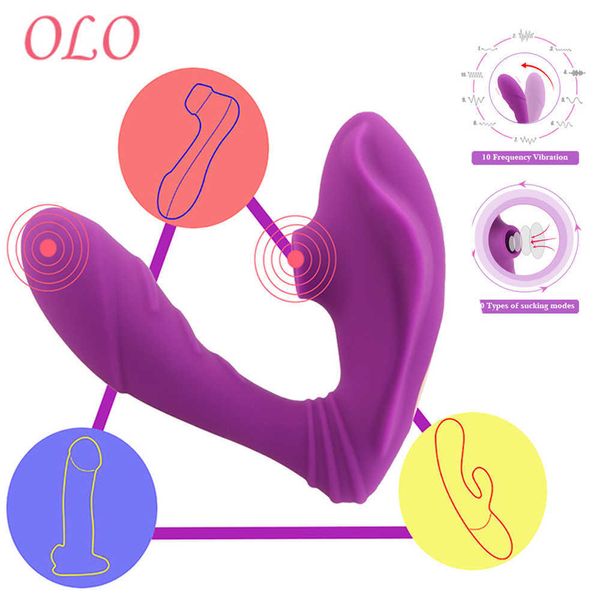 Articles de beauté Olo Vagin Sucking Vibrator 10 VICTES VIBRATIONS VIBRAGES SEXY TOYS POUR FEMMES DILDO SUCKER ORAL CLITORIS Stimulateur érotique Shop