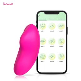 Artículos de belleza Panty Vibrator Usable Vibrating Egg sexy Toys Invisible Wireless APP Control remoto Vagina Estimulador del clítoris para mujeres adultas