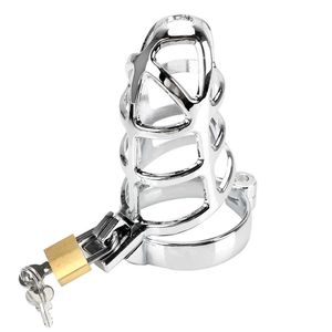 Beauty Items Penis Cock Ring Sleeve Lock sexy Speelgoed voor Mannen 40/45/50mm Producten Mannelijke kuisheidskooi Metalen Kooi Afsluitbare Riem