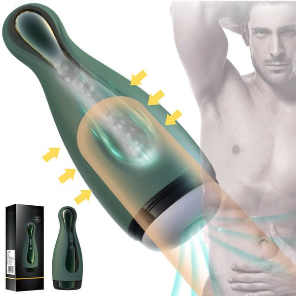 Itens de beleza Penis Vibrator Real Sucking Masturbator Masturbador Forte Clipe Sucção Boquete Garganta Profunda Masturbação Automática Copo Brinquedos Sensuais Para Homens