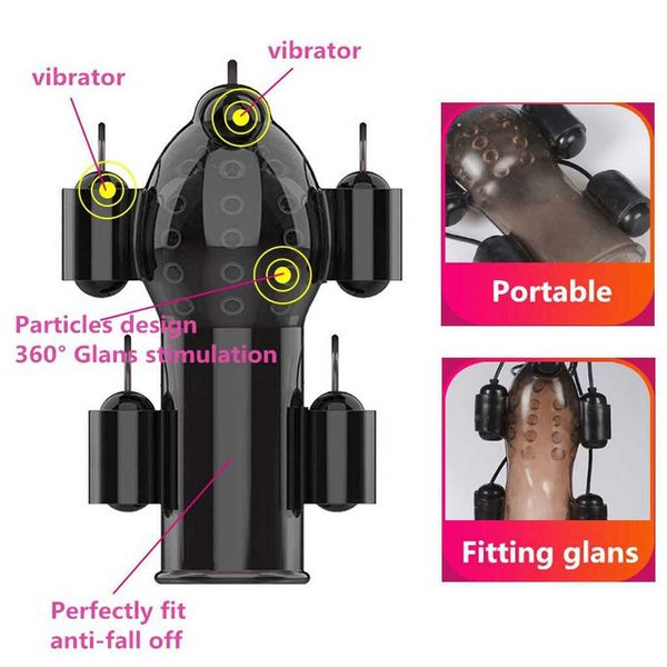 Articles de beauté pénis vibrateur jouets sexy pour hommes 20 vitesses formateur anneau gland adulte retarder l'éjaculation mâle bite se masturber