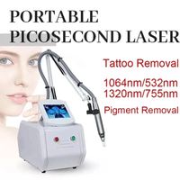 Articles de beauté Picosecond Laser Q Interrupteur Nd Yag L-aser Tatouage Retrait des pigments de machine de beauté 1064NM 532NM 1320NM