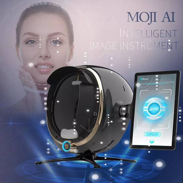 Artículos de belleza Máquina portátil de análisis de piel 3d facial Uv Lcd Wifi Lámpara de piel Exploración de la piel Máquina analizadora Máquina analizadora de cara